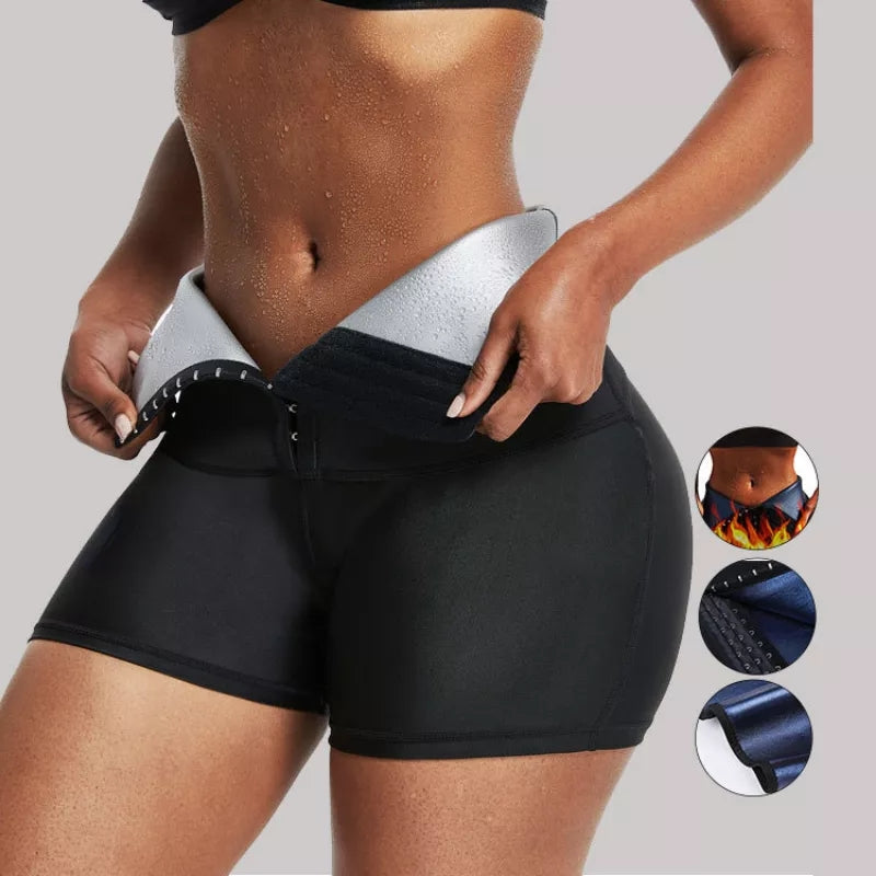 Sauna Sweat Shorts for Women High Waist Weight Loss Waist Trainer  Compression Tummy Control Slim Sauna Leggings Sauna Suits (Color : B, Size  : XXXX-Large/XXXXX-Large) : : Sports & Outdoors