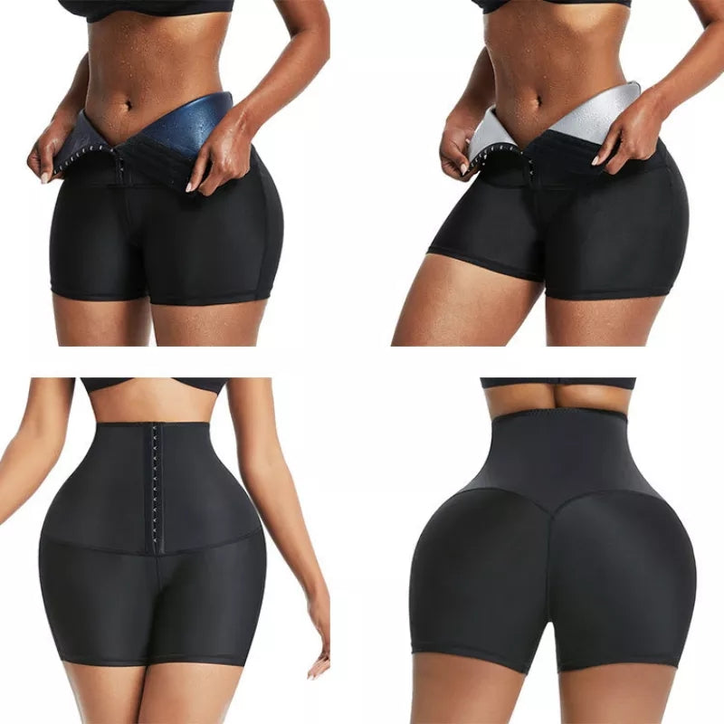 Sauna Sweat Pants For Women High Waist Slimming Sauna Shorts Compression  Thermo Workout Exercise Body Shaper Thigh Trimmer Gym