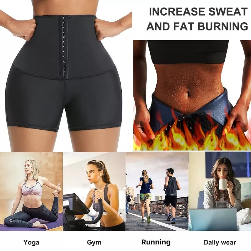 Fashion Size Upgrade Women Sauna Sweat Pants Thermo Control Legging Body  Shapers Fitness Stretch Control S Waist Slim Shorts @ Best Price Online